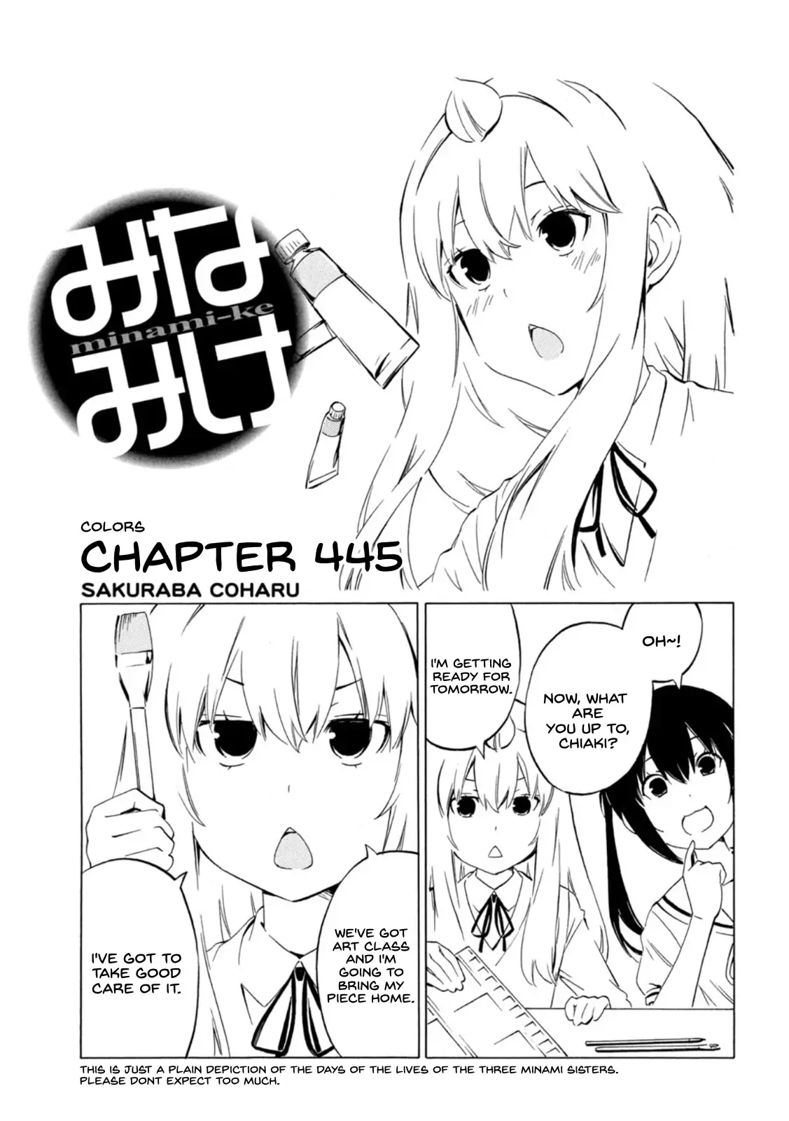 Minami-ke-Chapter 445